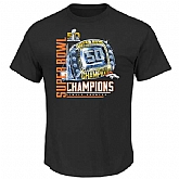 Denver Broncos Majestic Big x26 Tall Super Bowl 50 Champions Victory Bling VIII WEM T-Shirt - Black,baseball caps,new era cap wholesale,wholesale hats